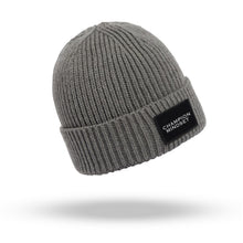 Load image into Gallery viewer, The Champion Mindset Box Cuffed Beanie | Graphite Grey/Black