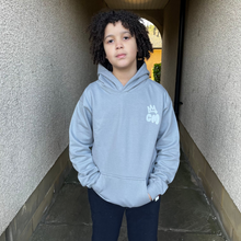 Load image into Gallery viewer, Kids Graffiti Crown Hoodie | Platinum Grey