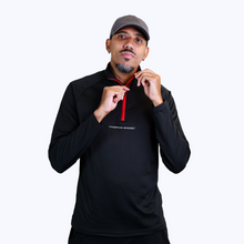 Load image into Gallery viewer, Champion Mindset Long Sleeve Performance 1/4 Zip | Black / Red