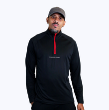 Load image into Gallery viewer, Champion Mindset Long Sleeve Performance 1/4 Zip | Black / Red