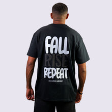 Load image into Gallery viewer, Fall. Rise. Repeat. Oversized T-Shirt | Black