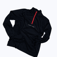 Load image into Gallery viewer, Champion Mindset Long Sleeve Performance 1/4 Zip | Black / Red