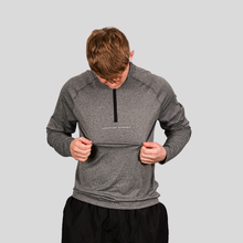 Load image into Gallery viewer, Champion Mindset Long Sleeve Performance 1/4 Zip | Black Melange / Black