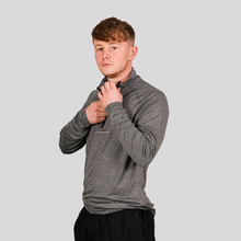 Load image into Gallery viewer, Champion Mindset Long Sleeve Performance 1/4 Zip | Black Melange / Black