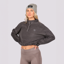 Load image into Gallery viewer, Champion Mindset Cropped Fleece | Charcoal