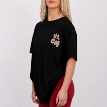 Load image into Gallery viewer, Crown Oversized T-Shirt | Black