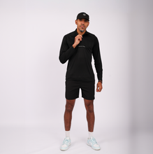 Load image into Gallery viewer, Champion Mindset Long Sleeve Performance 1/4 Zip | Black / Black