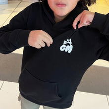 Load image into Gallery viewer, Kids Graffiti Crown Hoodie | Black