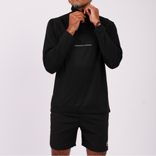 Load image into Gallery viewer, Champion Mindset Long Sleeve Performance 1/4 Zip | Black / Black
