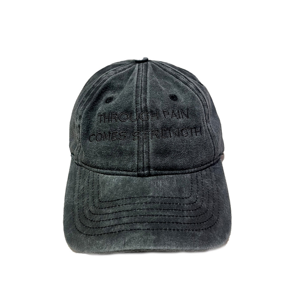 Through Pain Comes Strength Vintage Hat | Black – Champion Mindset